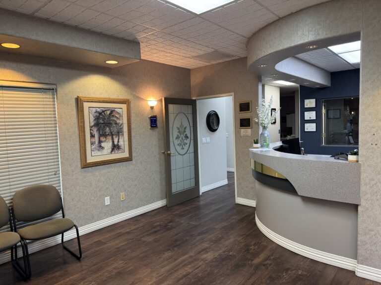 Welcoming reception and waiting area at Dental Krafts in Sacramento